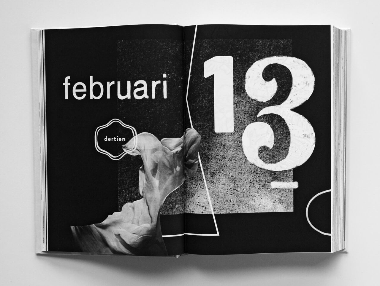 Kalenderboek Stichting Print illustratie